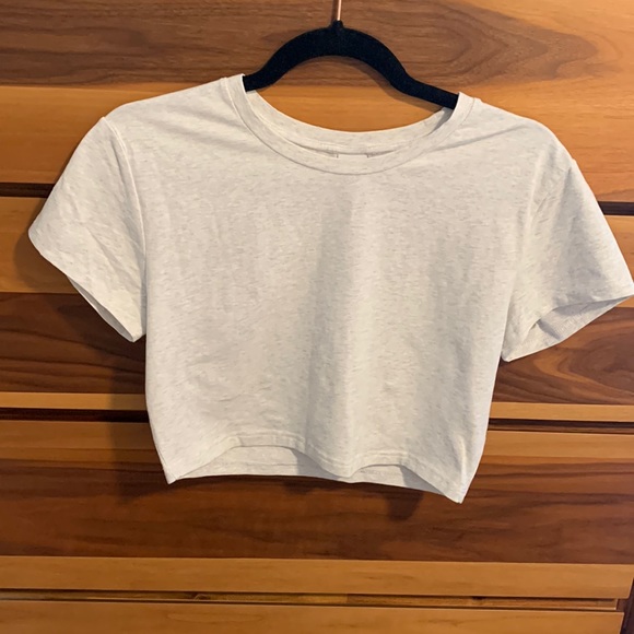 TNA Tops - TNA heather grey crop top